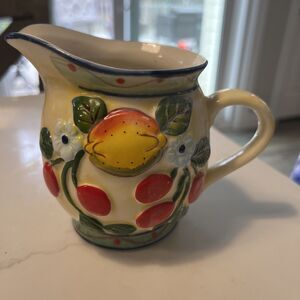 PanWare Home Essentials Fruit Design Creamer Vintage Country Cottage